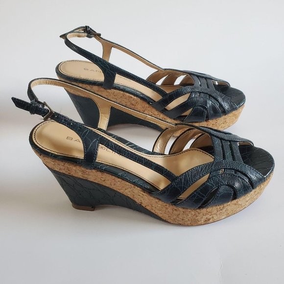 Bandolino Women's Wedge Sandals Teal Sz 6.5 - Picture 8 of 12